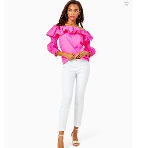 LILLY PULITZER "Kelly" Ankle Length Skinny Pant, Size 4, EXCELLENT Condition